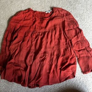 Orange Madewell Blouse
